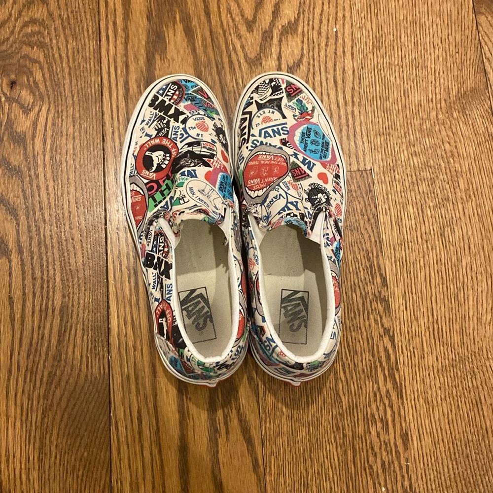 Classic Slip On Vans Mash Up Stickers - 9M/10.5W